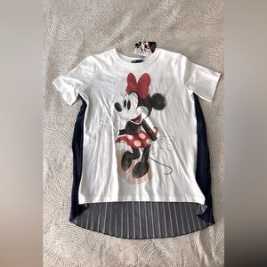 Zara x Disney top with pleated back detail